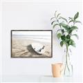 Picture of Surfboard on the Sand _GroupedProduct_Rectangle_Landscape_Photography _GroupedProduct_Rectangle_Landscape_Canvas_Framed_