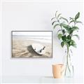 Picture of Surfboard on the Sand _GroupedProduct_Rectangle_Landscape_Photography _GroupedProduct_Rectangle_Landscape_Canvas_Framed_