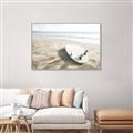 Picture of Surfboard on the Sand _GroupedProduct_Rectangle_Landscape_Photography _GroupedProduct_Rectangle_Landscape_Canvas_Framed_