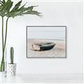 Picture of Beach Boat _GroupedProduct_Rectangle_Landscape_Photography _GroupedProduct_Rectangle_Landscape_Canvas_Framed_