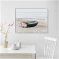 Picture of Beach Boat _GroupedProduct_Rectangle_Landscape_Photography _GroupedProduct_Rectangle_Landscape_Canvas_Framed_
