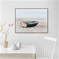 Picture of Beach Boat _GroupedProduct_Rectangle_Landscape_Photography _GroupedProduct_Rectangle_Landscape_Canvas_Framed_