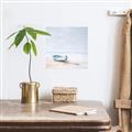 Picture of Soft Blue Boat _GroupedProduct_Square_Unframed_Print_Only_