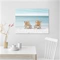 Picture of Muskoka Chairs with hats _GroupedProduct_Rectangle_Landscape_Photography _GroupedProduct_Rectangle_Landscape_Unframed_Print_Only_