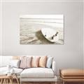 Picture of Surfboard on the Sand _GroupedProduct_Rectangle_Landscape_Photography _GroupedProduct_Rectangle_Landscape_Unframed_Print_Only_