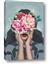Picture of Girl with bouquet of flowers II