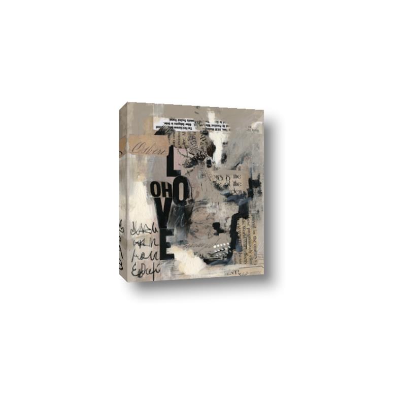 Picture of Newsprint Love _GroupedProduct_Rectangle_Portrait_Canvas_