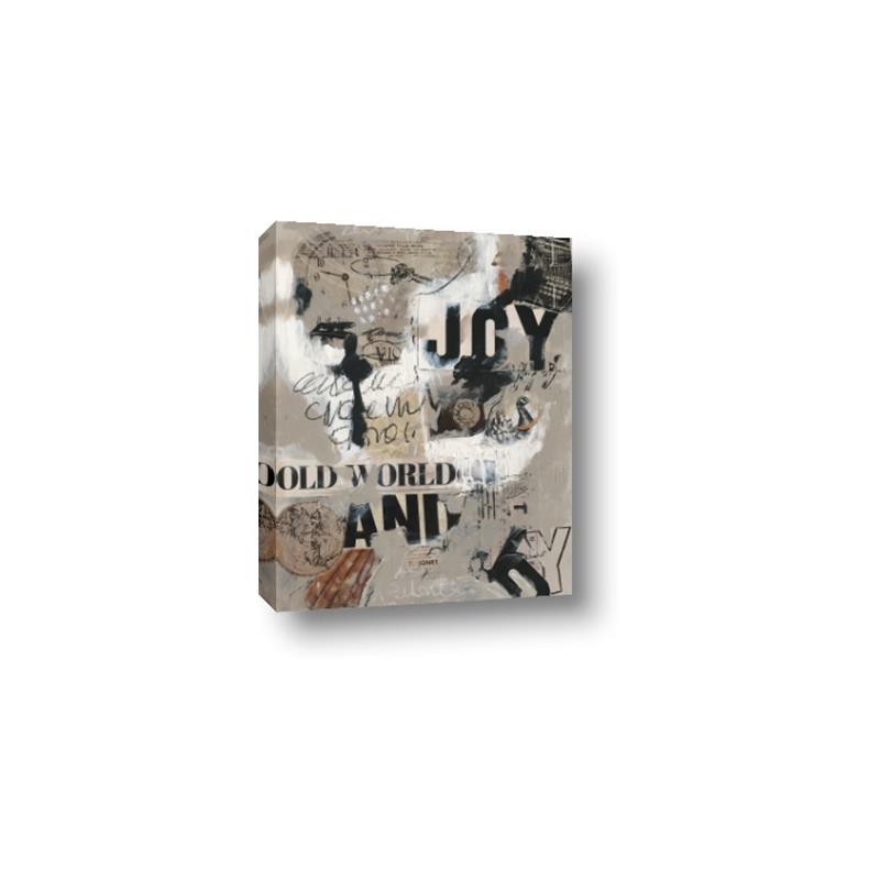 Picture of Newsprint Joy _GroupedProduct_Rectangle_Portrait_Canvas_