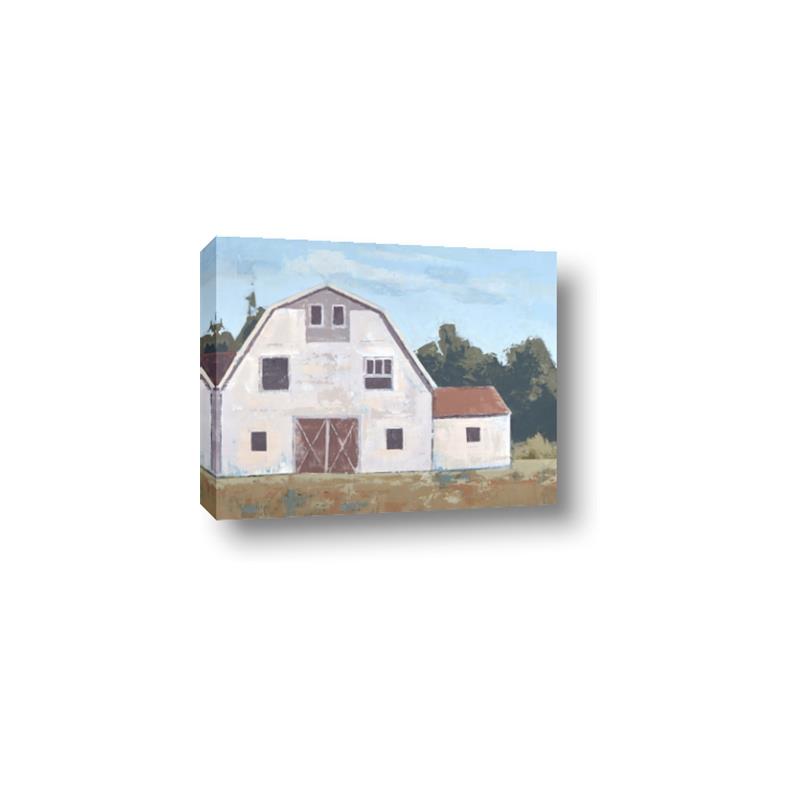 Picture of Red roof barn _GroupedProduct_Rectangle_Landscape_Canvas_