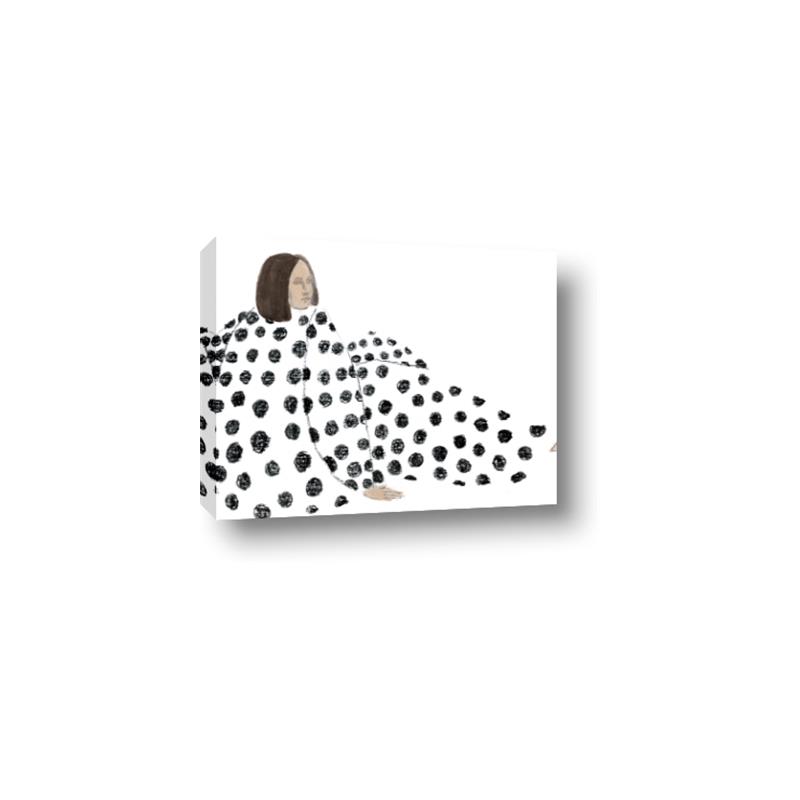 Picture of Lady Polka Dot _GroupedProduct_Rectangle_Landscape_Canvas_