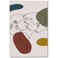 Picture of Line drawn Kiss I _GroupedProduct_Rectangle_Portrait_Canvas_