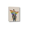 Picture of Two girls with rainbow flag II _GroupedProduct_Rectangle_Portrait_Canvas_