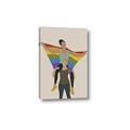 Picture of Two girls with rainbow flag II _GroupedProduct_Rectangle_Portrait_Canvas_