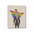 Picture of Two girls with rainbow flag II _GroupedProduct_Rectangle_Portrait_Canvas_