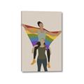Picture of Two girls with rainbow flag II _GroupedProduct_Rectangle_Portrait_Canvas_