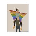 Picture of Two girls with rainbow flag II _GroupedProduct_Rectangle_Portrait_Canvas_