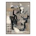 Picture of Newsprint Love _GroupedProduct_Rectangle_Portrait_Canvas_Framed_