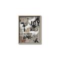 Picture of Newsprint Joy _GroupedProduct_Rectangle_Portrait_Canvas_Framed_