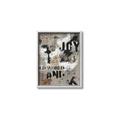 Picture of Newsprint Joy _GroupedProduct_Rectangle_Portrait_Canvas_Framed_
