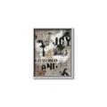 Picture of Newsprint Joy _GroupedProduct_Rectangle_Portrait_Canvas_Framed_
