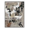 Picture of Newsprint Joy _GroupedProduct_Rectangle_Portrait_Canvas_Framed_