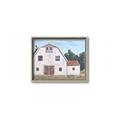 Picture of Red roof barn _GroupedProduct_Rectangle_Landscape_Canvas_Framed_