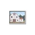 Picture of Red roof barn _GroupedProduct_Rectangle_Landscape_Canvas_Framed_