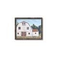Picture of Red roof barn _GroupedProduct_Rectangle_Landscape_Canvas_Framed_
