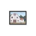 Picture of Red roof barn _GroupedProduct_Rectangle_Landscape_Canvas_Framed_