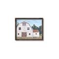 Picture of Red roof barn _GroupedProduct_Rectangle_Landscape_Canvas_Framed_