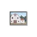 Picture of Red roof barn _GroupedProduct_Rectangle_Landscape_Canvas_Framed_