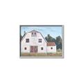 Picture of Red roof barn _GroupedProduct_Rectangle_Landscape_Canvas_Framed_