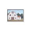 Picture of Red roof barn _GroupedProduct_Rectangle_Landscape_Canvas_Framed_