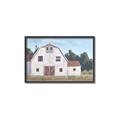 Picture of Red roof barn _GroupedProduct_Rectangle_Landscape_Canvas_Framed_
