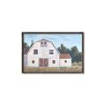 Picture of Red roof barn _GroupedProduct_Rectangle_Landscape_Canvas_Framed_