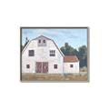 Picture of Red roof barn _GroupedProduct_Rectangle_Landscape_Canvas_Framed_