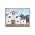 Picture of Red roof barn _GroupedProduct_Rectangle_Landscape_Canvas_Framed_