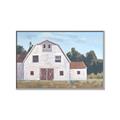 Picture of Red roof barn _GroupedProduct_Rectangle_Landscape_Canvas_Framed_