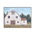 Picture of Red roof barn _GroupedProduct_Rectangle_Landscape_Canvas_Framed_