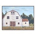Picture of Red roof barn _GroupedProduct_Rectangle_Landscape_Canvas_Framed_