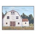 Picture of Red roof barn _GroupedProduct_Rectangle_Landscape_Canvas_Framed_