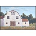 Picture of Red roof barn _GroupedProduct_Rectangle_Landscape_Canvas_Framed_