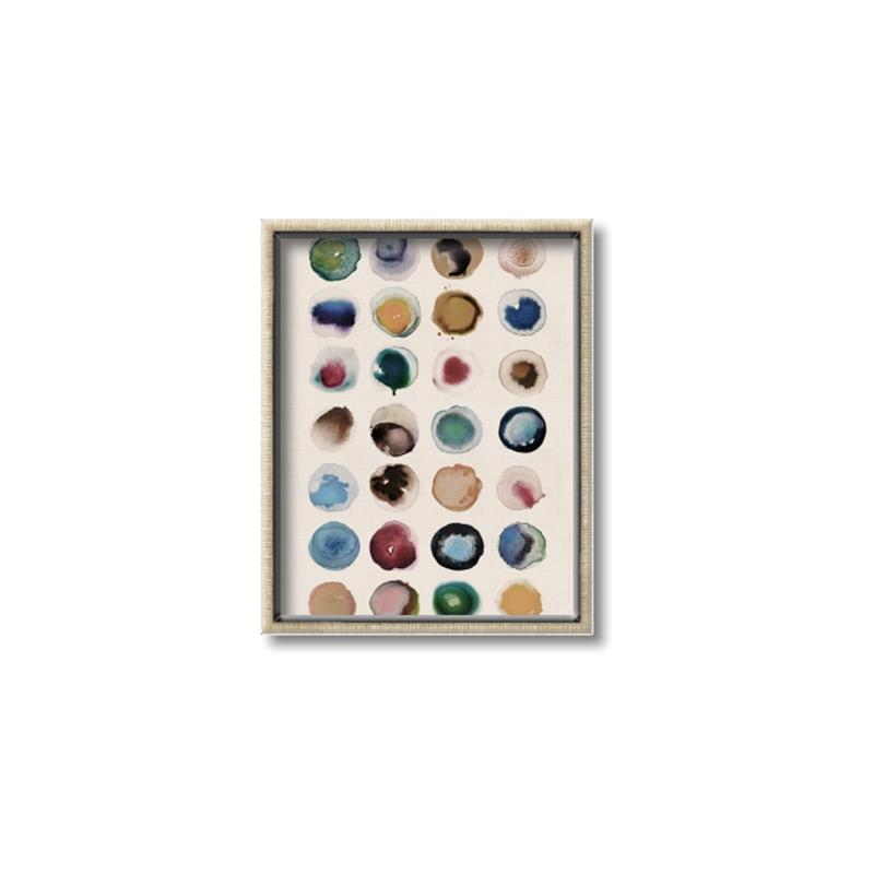 Picture of Water Colour Spots _GroupedProduct_Rectangle_Portrait_Canvas_Framed_