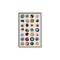 Picture of Water Colour Spots _GroupedProduct_Rectangle_Portrait_Canvas_Framed_