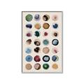 Picture of Water Colour Spots _GroupedProduct_Rectangle_Portrait_Canvas_Framed_