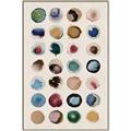 Picture of Water Colour Spots _GroupedProduct_Rectangle_Portrait_Canvas_Framed_