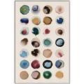 Picture of Water Colour Spots _GroupedProduct_Rectangle_Portrait_Canvas_Framed_