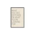 Picture of What you See _GroupedProduct_Rectangle_Portrait_Canvas_Framed_