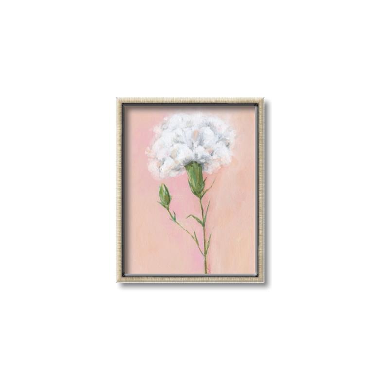 Picture of Single White Flower _GroupedProduct_Rectangle_Portrait_Canvas_Framed_