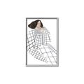 Picture of Lady Checks I _GroupedProduct_Rectangle_Portrait_Canvas_Framed_